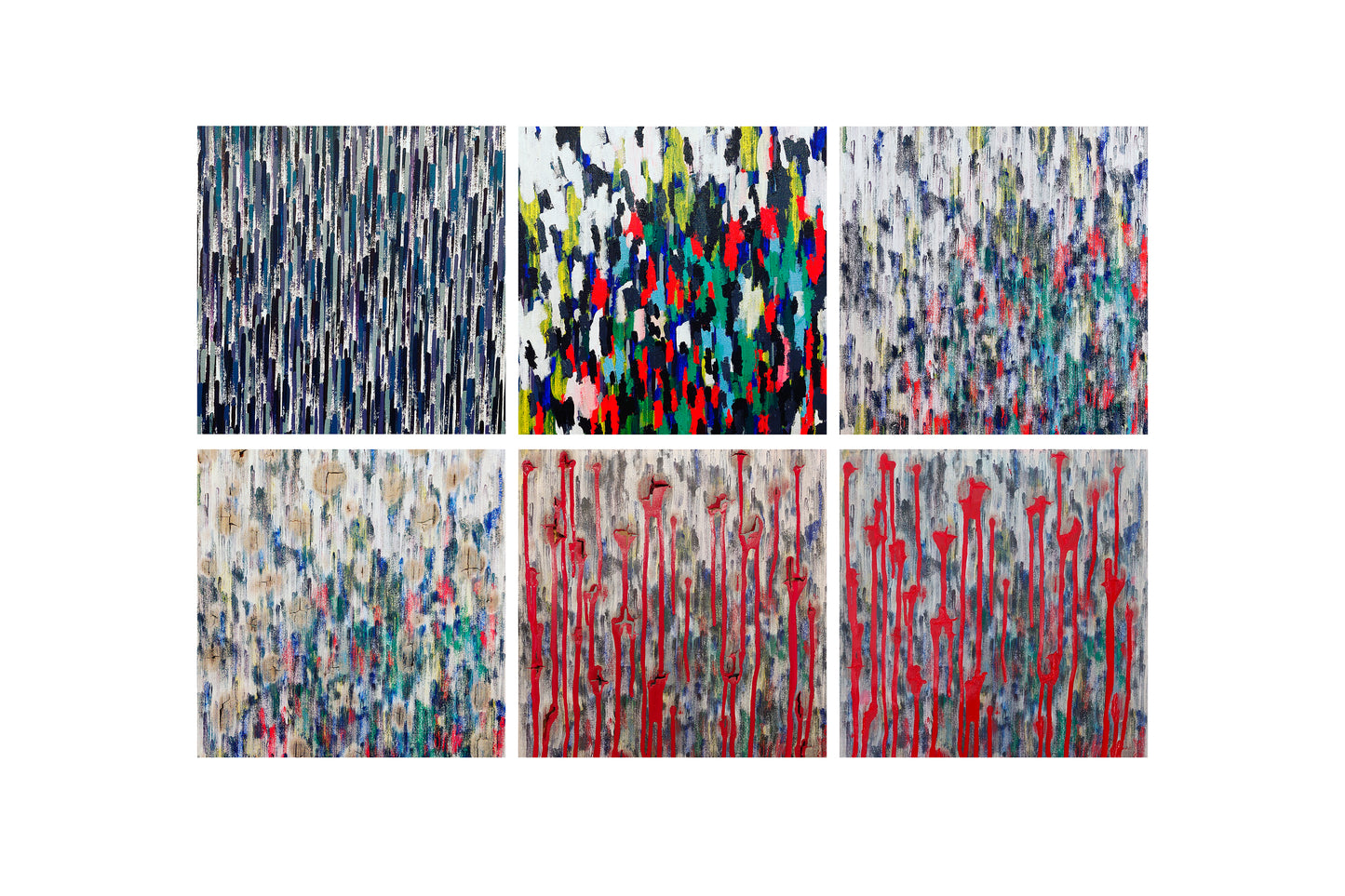 'Massacre' painting with English anti-war slogan